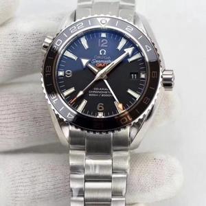 Omega XF Ocean Universe 43,5 mm vierhändige vierhändige mit Gmt-Funktion, um die Zeit einzustellen und der kleine Sekundenzeiger kann Edelstahlarmband stoppen