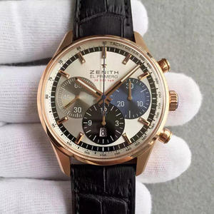 Zenith ELPRIMERO Bogen Saphirglas doppelseitiger Saphir importiert 7750 Automatikwerk