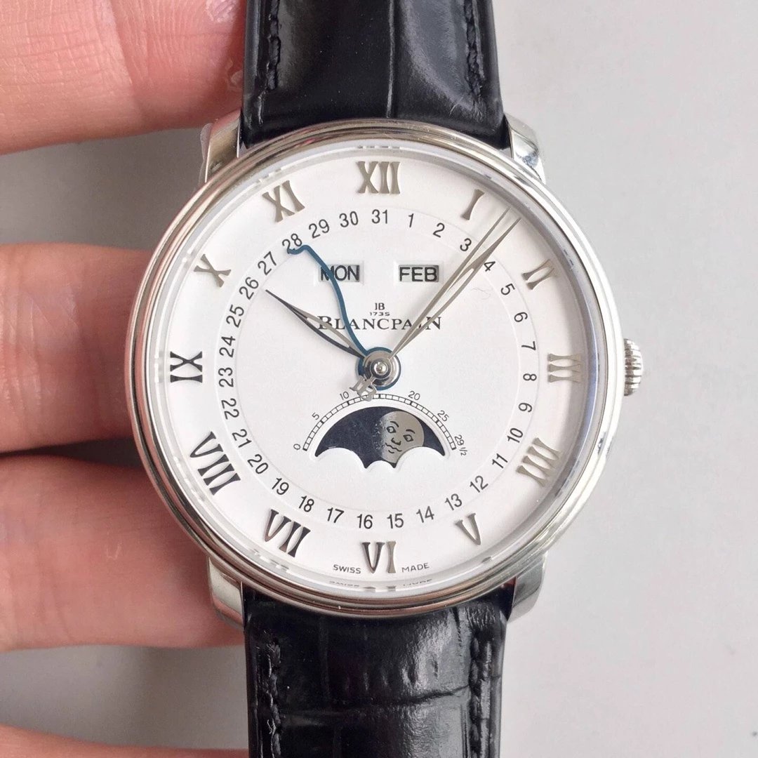 OM Factory Blancpain Villeret Classic Serie 6654 Mondphasenanzeige ist das gleiche wie die höchste Version Uhr auf dem Markt - zum Schließen ins Bild klicken