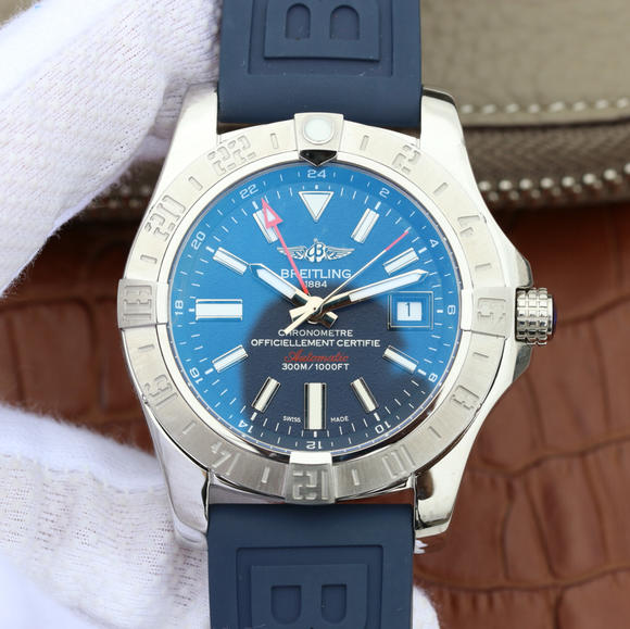 GF factory re-enacts the second-generation Breitling Avenger A3239011 World Time Watch (GMT) blue face model - zum Schließen ins Bild klicken