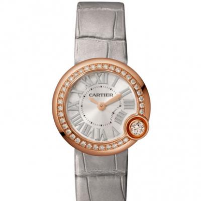 Cartier BALLON BLANC DE CARTIER Serie Uhr Quarz Diamant Damenuhr WJBL0008 - zum Schließen ins Bild klicken
