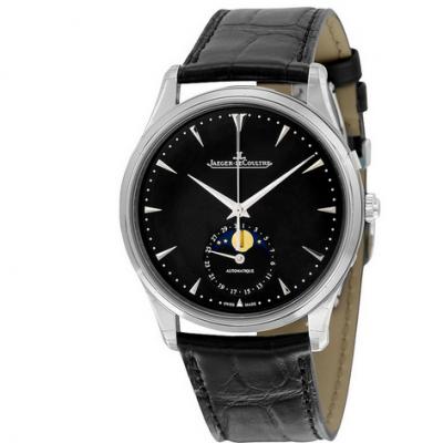 Jaeger-LeCoultre 1368470 klassische Monduhr Stahlgürtel Herren mechanische Uhr. - zum Schließen ins Bild klicken