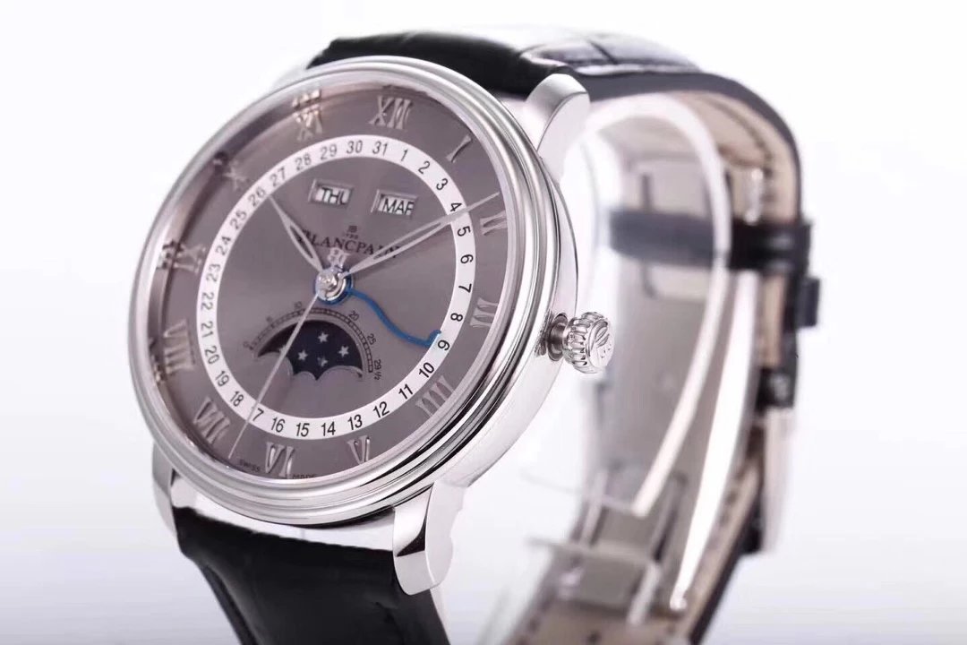 om neues Produkt Blancpain classic Serie 6654 Mondphase zeigen die höchste Version Uhr auf dem Markt selbstgefertigte 6654 Uhr Vollfunktion Herrenuhr - zum Schließen ins Bild klicken