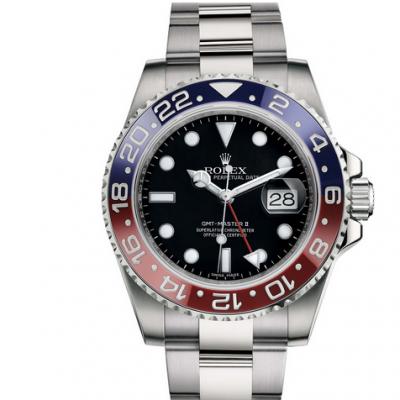 EW Factory Rolex 116719-BLRO Greenwich Rot Blau Kreis Schwarz Zifferblatt Herrenarmbanduhr mit drei Armbändern - zum Schließen ins Bild klicken