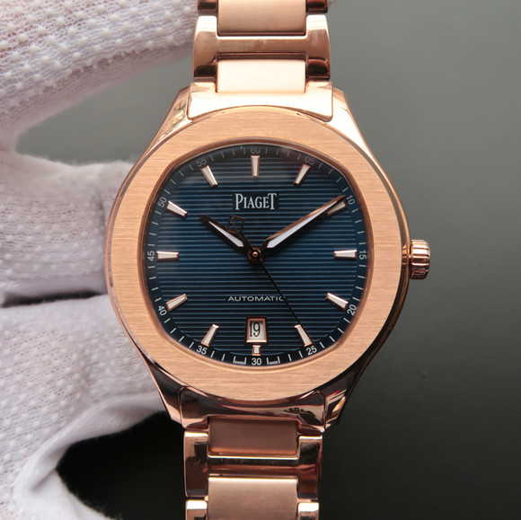 Piaget POLO S series G0A41001 fully automatic mechanical watch dark blue - zum Schließen ins Bild klicken