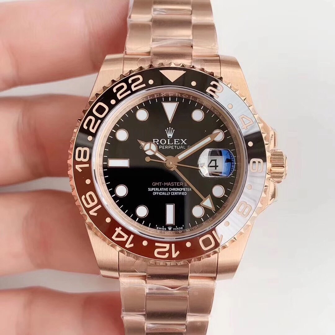 EW setzt die Klassiker fort und bringt Rolex [GMT-Master II] auf den Markt, eine der beliebtesten Rolex Uhren, original eins zu eins - zum Schließen ins Bild klicken