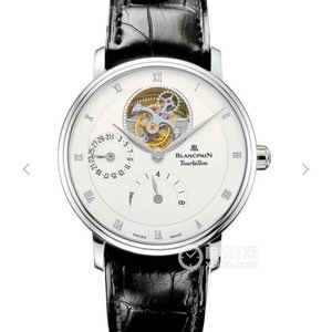 JB fábrica Blancpain versión actualizada de la serie clásica 6025-1542-55 verdadero tourbillon reloj de hombre, actualización 1: el movimiento es más engalanado con lavado, hay