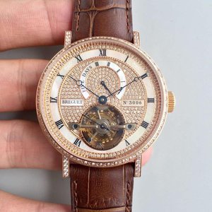 Pantalla de energía cinética BG Breguet, zafiro de doble cara de tourbillon automático Gypsophila (producido por TF)