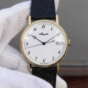 MKS Factory Breguet Classic Series 5177 Hombres Mecánico Automático 18K Oro Cocodrilo Cuero