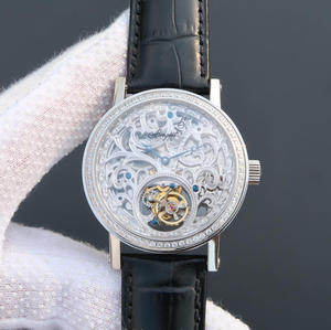 LH Breguet reloj de tourbillon ultrafino 41x9.5mm movimiento de tourbillon mecánico manual