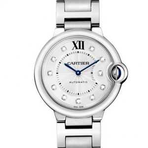 Cartier Blue Balloon WE902075 Hombres importados 9015 Correa de acero mecánica automática (tamaño grande 42 mm).