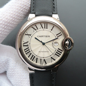 Cartier azul globo serie (46mm sobredimensionado) reloj mecánico de la fuga del lado a través de la parte inferior