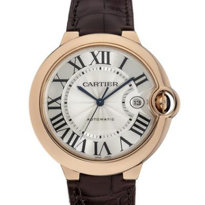 Re-grabado V6 Cartier Blue Balloon Series W6900651 (grande 42mm) reloj mecánico para hombre oro rosa