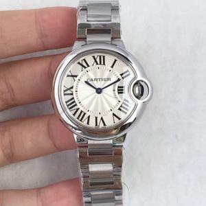 TW fábrica Cartier globo azul (33MM) señoras miran movimiento de cuarzo suizo