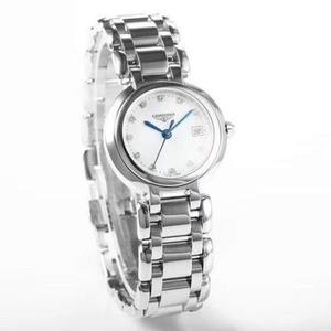 GS producido con orgullo Longines Heart Moon serie elegante y elegante movimiento de cuarzo reloj de señora