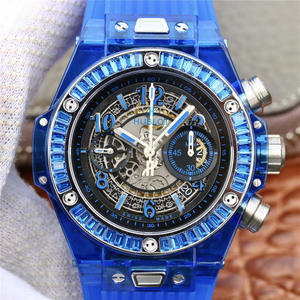 HB Hublot BIG BANG serie 411.JX.4802.RT correa de goma reloj mecánico automático para hombre