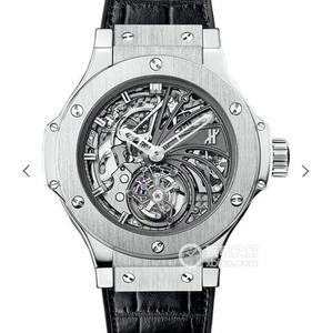 Hublot Hublot Big Bang Hollow Tourbillon lleno de diamantes caja de goma correa reloj mecánico automático para hombre