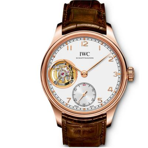 IWC Portugués Tourbillon Serie IW546302 Reloj automático de volante real mecánico para hombre