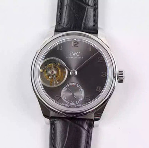 IWC (Serie Tourbillon Portuguesa) Estilo: Reloj mecánico mecánico automático del volante real para hombre