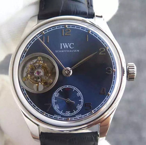 IWC (Serie Tourbillon Portuguesa) Estilo: Reloj mecánico mecánico automático del volante real para hombre