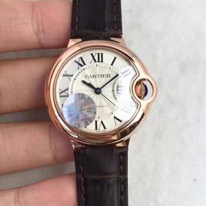 JF nuevo producto Cartier azul globo serie multi-literal medio 33MM 1:1 importado movimiento movimiento señora reloj.