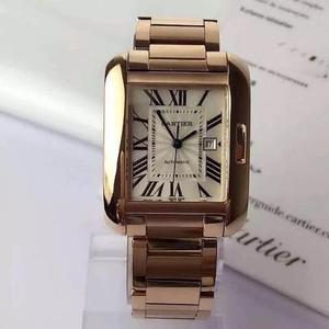 Cartier British tank steel belt TANK ANGLAISE series watch JF produced sapphire glass equiped with imported movement