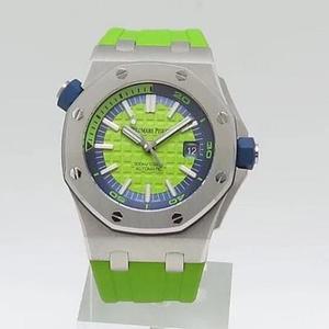 JF producido AP Aibi 15710 Color Series Royal Oak Offshore Series Mechanical Men's Watch V8 Versión