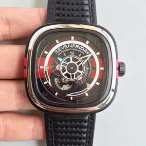 [Fábrica de KW] SevenFriday marca de moda 7 Fridays Original single auténtico original reedición superior hombres reloj mecánico