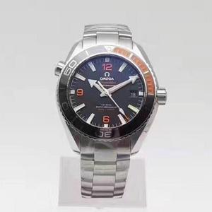 Fábrica KW Omega 2016 nuevo caballitos de mar negro y naranja anillo de cerámica boca importado super luminoso reloj de hombre