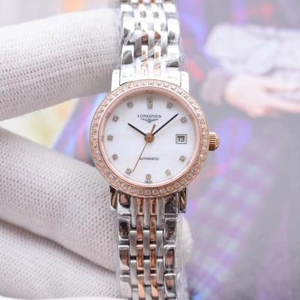 fina imitación del reloj mecánico Longines de la magnífica serie para mujer, movimiento original suizo 2671 con un rendimiento estable.