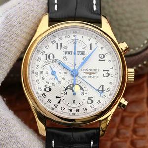 El reloj GS Longines Master Moon Phase L2.773.4.78.3 adopta el movimiento Shanghai 7751 para cambiar la correa de cuero de movimiento original L.687