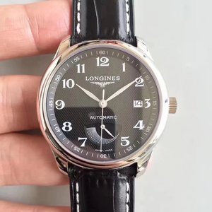 EF Factory Longines Master L2.708.4.78.3 Serie Reloj mecánico de cara negra para hombre Pantalla de energía cinética.