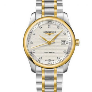 V9 Longines Master's de tres agujas, nuevo calendario de tres dígitos de 40 mm (L2.793.5.97.7) copia superior original de uno a uno