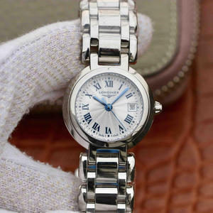 La serie GS Longines Heart Moon utiliza movimiento de cuarzo Longines Cal.L250, reloj de mujer con correa de acero inoxidable