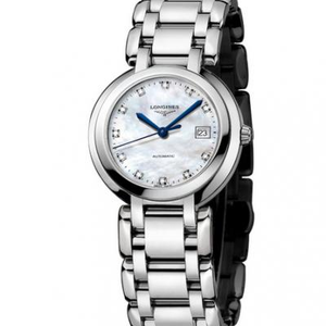 GS Longines Heart and Moon Series L8.110.4.87.6 Cuarzo Movimiento Reloj de Mujer Elegante y Perfecto Hot Selling Cara de Madre de Perla