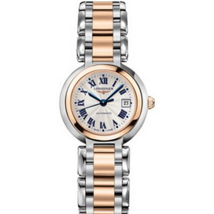 GS Longines Heart and Moon serie L8.111.5.78.6 es elegante y elegante, señoras de cuarzo reloj de oro rosa