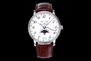 OM Nuevo producto tesoro Villeret serie clásica 6639 pantalla de fase lunar hecho a sí mismo 6639 movimiento reloj de hombre con todas las funciones.