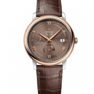 TW Omega De Ville Multifunción Serie 424.23.40.21.13.001, correa de cuero Reloj mecánico automático para hombre 316L