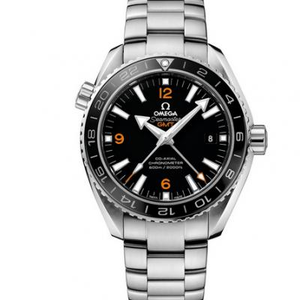 VS Omega Planet Ocean GMT 43,5 mm 1: 1 8605 movimiento correa de acero inoxidable reloj mecánico automático para hombre.