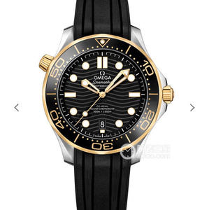 VS Omega Seamaster 300M oro correa de goma automático movimiento mecánico reloj de hombre