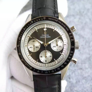 Omega Speedmaster Series Black Face White Eyes Reloj mecánico automático para hombre