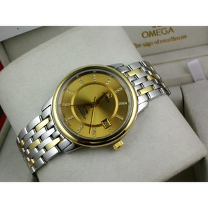 Reloj suizo OMEGA OMEGA Butterfly de oro de 18 quilates automático mecánico trasero para hombre Movimiento suizo ETA.