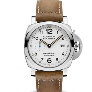 XF Panerai PAM01499 Hombre reloj mecánico zafiro espejo esmerilado piel de vaca de primera capa