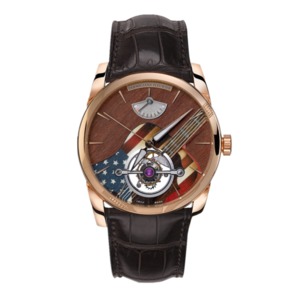 JB Parmigiani Fleurier TONDA serie PFS251 modelo equipado con verdadero tourbillon movimiento mecánico de bobinado manual, correa de cuero Reloj de hombre