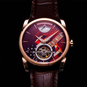 JB Parmigiani Fleurier top real tourbillon (modelo literal regular PFH251 con bandera nacional patrón de música modelo PFS251) movimiento de tourbillon real