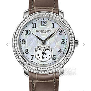 Kg réplica de fábrica Patek Philippe serie complicación 4968 señoras reloj incrustado con Swarovski diamantes reloj mecánico manual