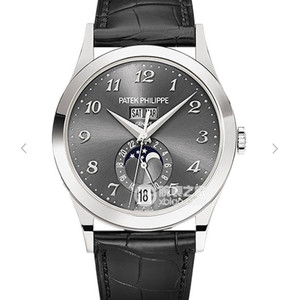 Patek Philippe Super Replica Complication Chronograph Series 5396 Hombres Cara Negra Fase Luna