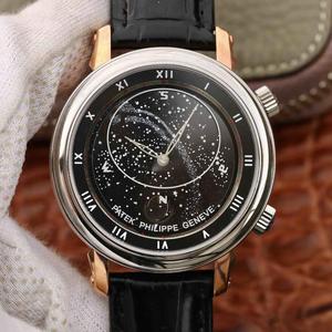 Patek Philippe actualizado cielo estrellado 5102 Cielo y Luna Geneva Sky Serie Mecánico Reloj Reedición