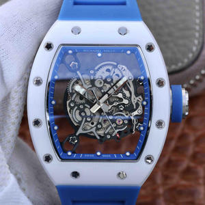 RM factory Richard Mille RM055 reloj mecánico automático de cerámica con cinta para hombre.