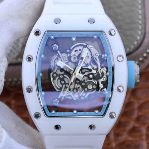 RM factory Richard Mille RM055 reloj mecánico automático de cerámica con cinta para hombre.